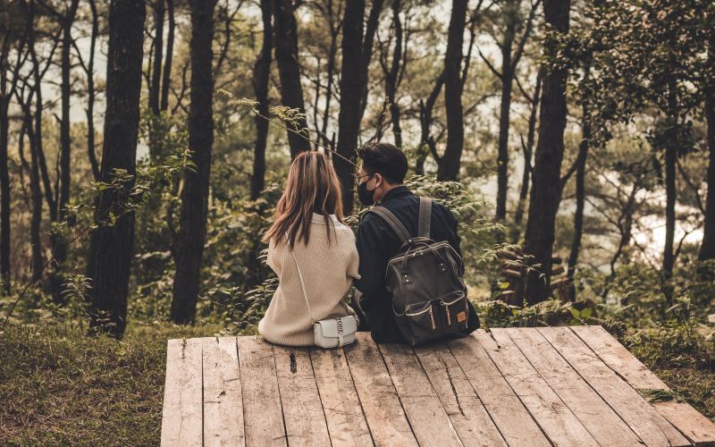 A traveling couple in Jackson Hole on Valentine’s Day